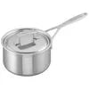 Demeyere Industry 5 2.25 qt Sauce Pan With Lid, 18/10 Stainless Steel Stay-cool, shot-blasted stainless-steel handles are securely welded and ultra-hygienic. The Silvinox surface treatment makes dishwasher-safe Industry a cinch to clean.