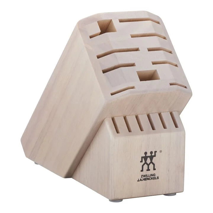 ZWILLING Storage Rubberwood, Pro Solid White Knife Block Empty