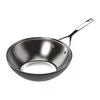 Demeyere Black 5 12-inch, 18/10 Stainless Steel, Wok, Silver-Black