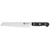 ZWILLING Gourmet 8-inch, Bread Knife Traditional, triple-riveted handle with a laser-inscribed logo provides balance and stability.