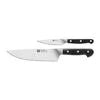 ZWILLING Pro 2-pc, Chef's Set Designed to be an extension of your hand encouraging cutting with improved precision, safety and comfort.