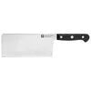 ZWILLING Gourmet 7-inch, Chinese Chef's Knive/vegetable Cleaver Traditional, triple-riveted handle with a laser-inscribed logo provides balance and stability.