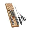 ZWILLING Pro 7-pc, Block Set with Beechwood In-Drawer Knife Tray, Natural Designed to be an extension of your hand encouraging cutting with improved precision, safety and comfort.