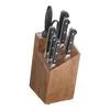 ZWILLING Pro 9-pc, Knife block set, No-Color Designed to be an extension of your hand encouraging cutting with improved precision, safety and comfort.