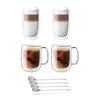 ZWILLING Sorrento Double Wall Glassware 9-pc Coffee And Beverage Set