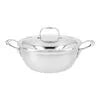 Demeyere Atlantis 7 3.5 qt, Braiser With Double Walled Lid The patented Silvinox surface treatment resists fingerprints and maintains a silvery white finish. The Silvinox surface treatment makes dishwasher-safe Atlantis 7 easy to clean.