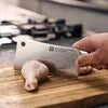 ZWILLING Four Star Meat Cleaver 6 inch Sleek, polypropylene handles are crafted with a minimum amount of 75% recycled plastics.