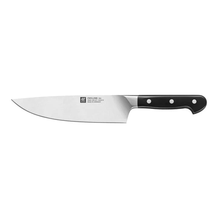 ZWILLING Pro 8-inch, Chef's Knife Designed to be an extension of your hand encouraging cutting with improved precision, safety and comfort.
