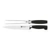 ZWILLING Four Star 2-pc, Slicing/Carving Knife And Fork Set Sleek, polypropylene handles are crafted with a minimum amount of 75% recycled plastics.
