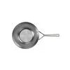 Demeyere Black 5 12-inch, 18/10 Stainless Steel, Wok, Silver-Black