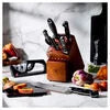 ZWILLING Pro 7-pc, Knife Block Set, Acacia Designed to be an extension of your hand encouraging cutting with improved precision, safety and comfort.