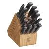 ZWILLING Four Star 20-pc, Knife block set, Natural Sleek, polypropylene handles are crafted with a minimum amount of 75% recycled plastics.