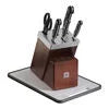 ZWILLING Pro 7-pc, Self Sharpening Block Set, No-Color Designed to be an extension of your hand encouraging cutting with improved precision, safety and comfort.
