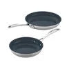ZWILLING Clad CFX 2-pc, Stainless Steel, Ceramic Coating, Non-stick, Frying Pan Set, No-Color