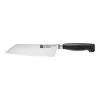 ZWILLING Four Star Bunka 6.5 inch Sharply angled tip for precision and dexterity. Sleek, polypropylene handles are crafted with a minimum amount of 75% recycled plastics.
