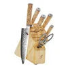 MIYABI Birchwood SG2 7-pc, Knife block set, Brown