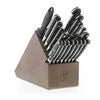 ZWILLING Pro 20-pc, Knife block set, Brown Designed to be an extension of your hand encouraging cutting with improved precision, safety and comfort.