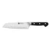 ZWILLING Pro 7-inch, Hollow Edge Santoku Knife Designed to be an extension of your hand encouraging cutting with improved precision, safety and comfort.