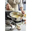 Demeyere Atlantis 7 3.5 qt, Braiser With Double Walled Lid The patented Silvinox surface treatment resists fingerprints and maintains a silvery white finish. The Silvinox surface treatment makes dishwasher-safe Atlantis 7 easy to clean.