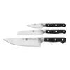 ZWILLING Pro 3-pc, Starter Knife Set Designed to be an extension of your hand encouraging cutting with improved precision, safety and comfort.