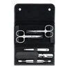 ZWILLING CLASSIC 5-pc, Leather Manicure Pedicure Set With Nail Scissors, Matte Black
