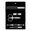 ZWILLING PREMIUM 5-pc, Nappa Leather Manicure Pedicure Set With Nail Clippers, Matte Black