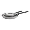 ZWILLING MIlano Stainless Steel 2-pc, Stainless Steel Fry Pan Set