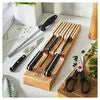ZWILLING Pro 7-pc, Block Set with Beechwood In-Drawer Knife Tray, Natural Designed to be an extension of your hand encouraging cutting with improved precision, safety and comfort.